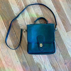 Coach Purse VINTAGE Green Leather